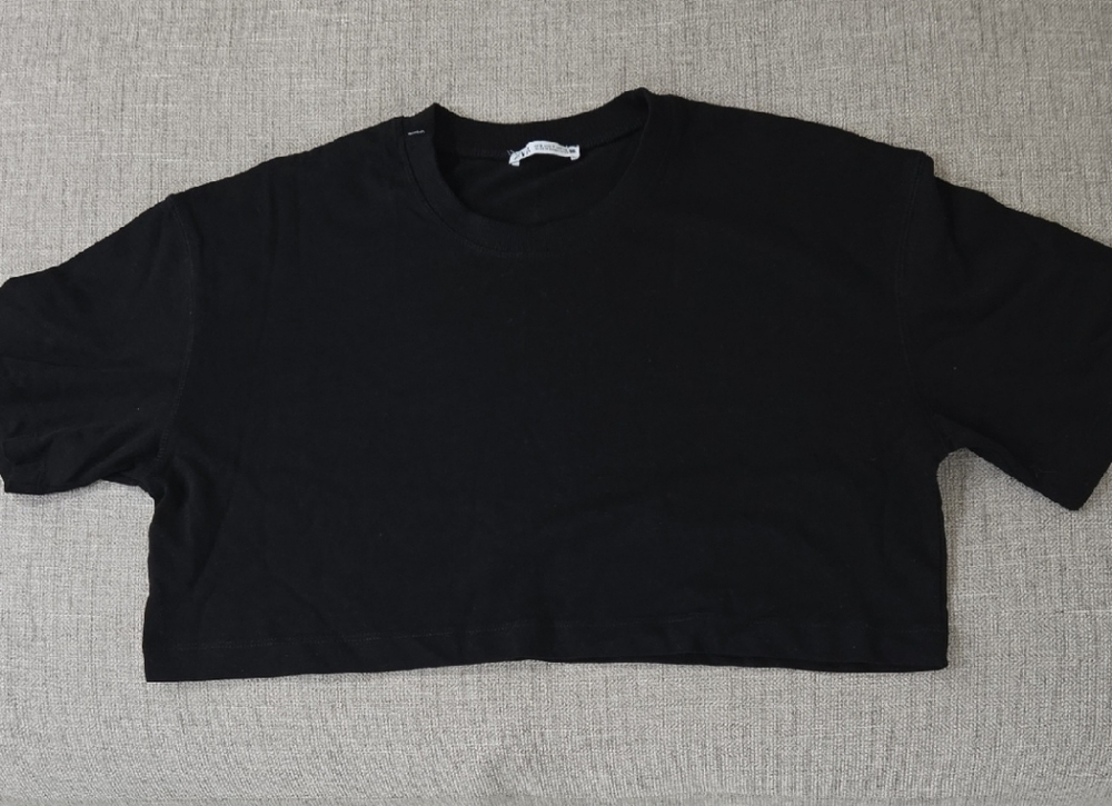 Zara Women's Boxy Crop Top